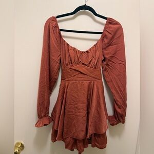 House of Harlow 1960 Rust Jumpsuit